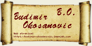Budimir Okošanović vizit kartica